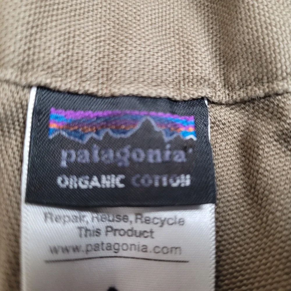 Patagonia Pants Mens 33x34 Khaki Organic Cotton Chino Straight Leg Preppy - Picture 8 of 16